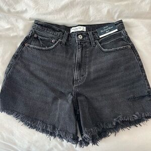 Abercrombie black Jean shorts